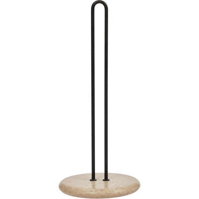 Savi Marble Paper Towel Holder, Beige