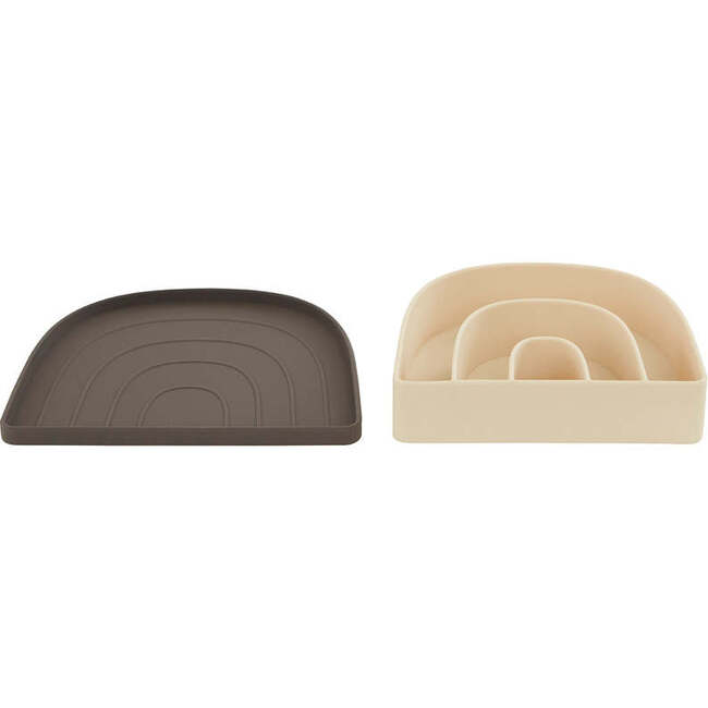 Rainbow Plate & Bowl, Choko & Vanilla