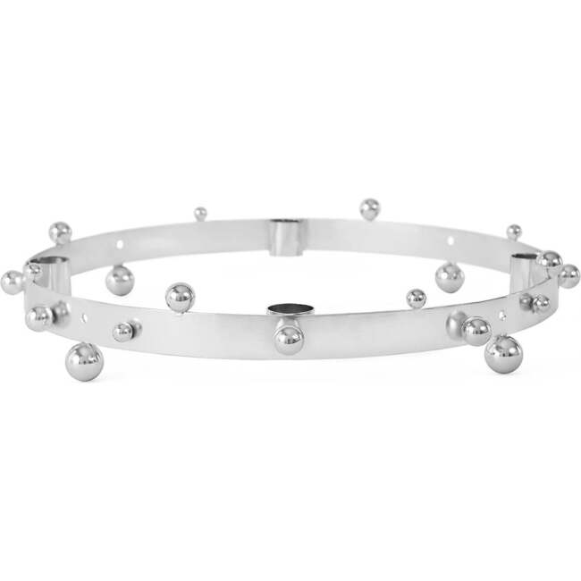Pearl Advent Candle Holder, Silver