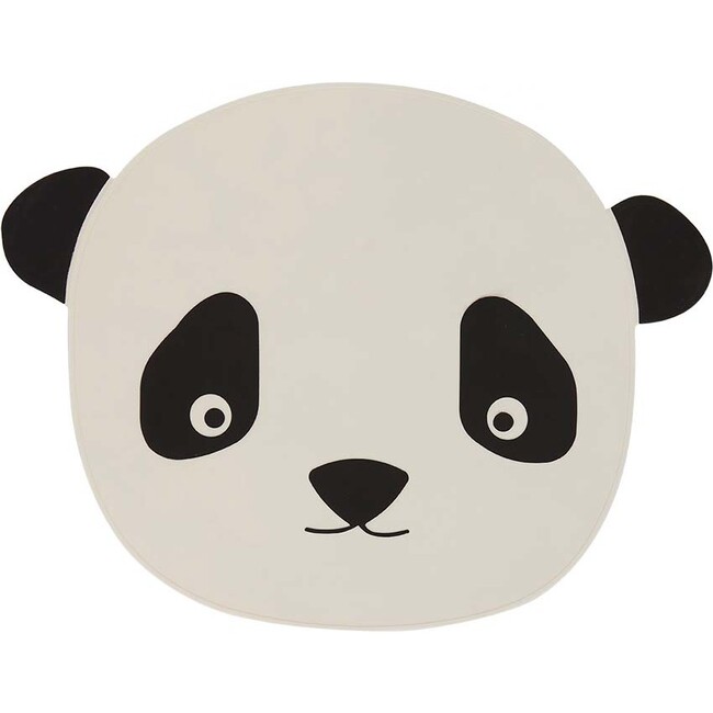 Panda Placemat, White & Black