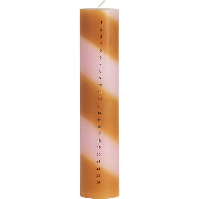 Christmas Calendar Candle, Lavender & Amber