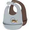 Set of 2 Tiger Bibs, Pale Blue Multi - Bibs - 1 - thumbnail