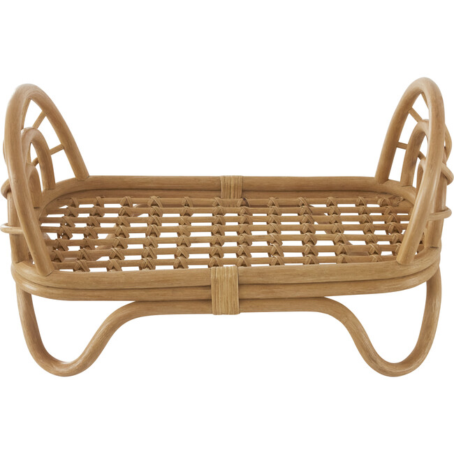 Rattan Rainbow Doll Bed, Natural