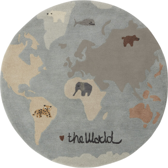 The World Tufted Rug, Blue Multi