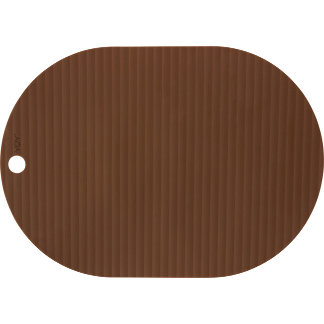 Set of 2 Ribbu Silicone Placemats, Caramel