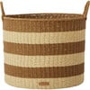 Set of 3 Gomi Cylinder Storage Baskets, Caramel Stripe - Storage - 2 - thumbnail