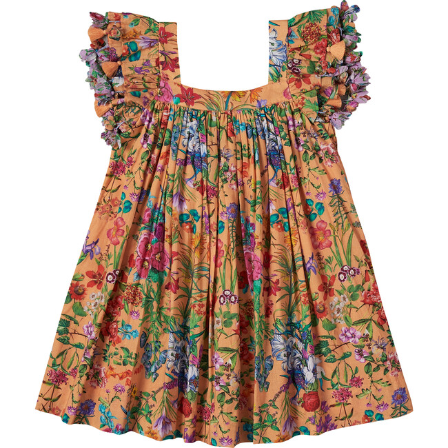 Chloe Dress, Garden Floral Peach Soda - Dresses - 1