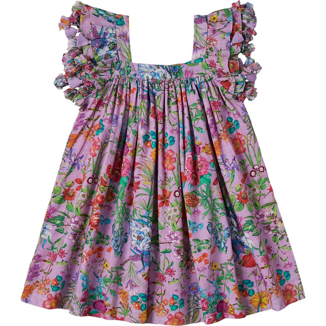 Chloe Dress, Garden Floral Hyacinth - Dresses - 1