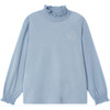 Soft Turtleneck, Blue - T-Shirts - 1 - thumbnail