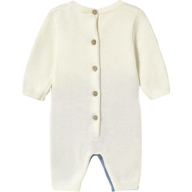 Newborn knitted romper, Blue