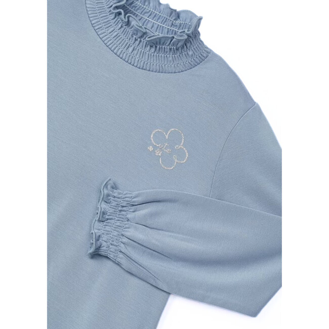 Soft Turtleneck, Blue - T-Shirts - 2