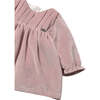 Newborn Girl Velvet Dress, Pink - Dresses - 3