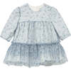 Newborn Girl Tulle Dress, Blue - Dresses - 1 - thumbnail