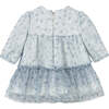 Newborn Girl Tulle Dress, Blue - Dresses - 2