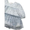 Newborn Girl Tulle Dress, Blue - Dresses - 3