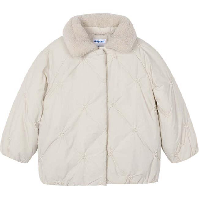 Girl Puffer Jacket, Cream