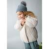 Girl Puffer Jacket, Cream - Jackets - 2