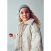 Girl Puffer Jacket, Cream - Jackets - 3