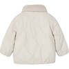 Girl Puffer Jacket, Cream - Jackets - 4