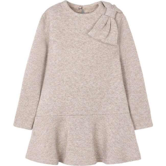 Girl Knit Dress, Beige
