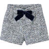 Girl Bow Shorts, Grey - Shorts - 1 - thumbnail