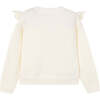 Girl Openwork Knit Sweater, Cream - Sweaters - 2