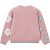 Girl Jacquard Sweater, Pink - Sweaters - 2