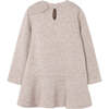 Girl Knit Dress, Beige - Dresses - 5