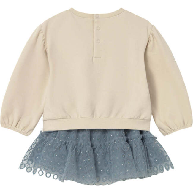Baby Tulle Skirt and Sweater Set, Cream - Mixed Apparel Set - 2