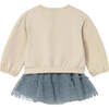 Baby Tulle Skirt and Sweater Set, Cream - Mixed Apparel Set - 2