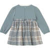 Baby Plaid Dress, Blue - Dresses - 2