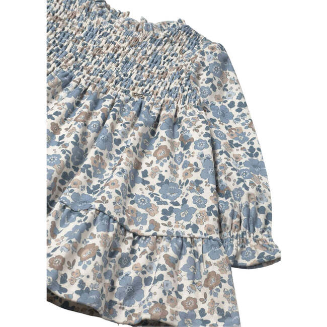 Beige Knit Polka Dot Tulle Dress, Beige - Dresses - 3