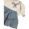 Baby Tulle Skirt and Sweater Set, Cream - Mixed Apparel Set - 3