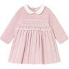 Baby Knit Dress, Pink - Dresses - 1 - thumbnail