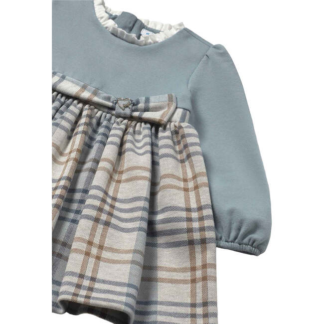 Baby Plaid Dress, Blue - Dresses - 3