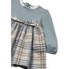 Baby Plaid Dress, Blue - Dresses - 3