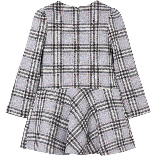 Girl Knit Dress, Grey - Dresses - 5