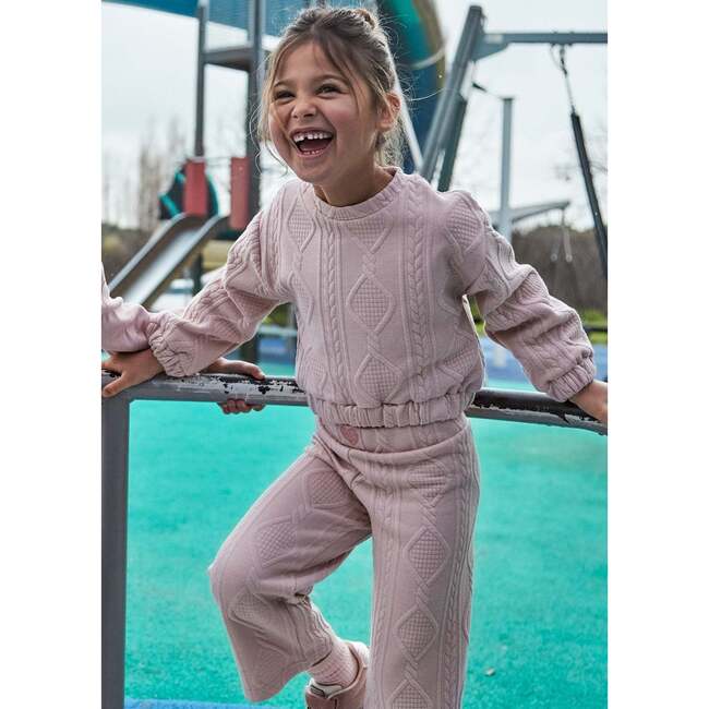 Girl 2-Piece Set, Pink - Mixed Apparel Set - 2