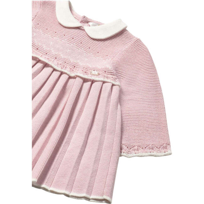 Baby Knit Dress, Pink - Dresses - 3