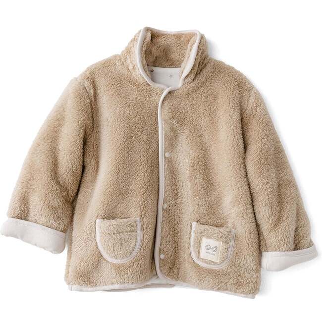 Teddy Trail Snap Jacket, Beige