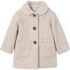 Girls Coat, Beige - Coats - 1 - thumbnail