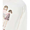 Girls Doll Motif Shirt, White - T-Shirts - 3