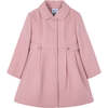 Girl Wool Coat, Pink - Coats - 1 - thumbnail