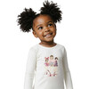 Girls Doll Motif Shirt, White - T-Shirts - 4