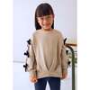 Girls Leggings and Bow Jumper Set, Beige - Mixed Apparel Set - 4