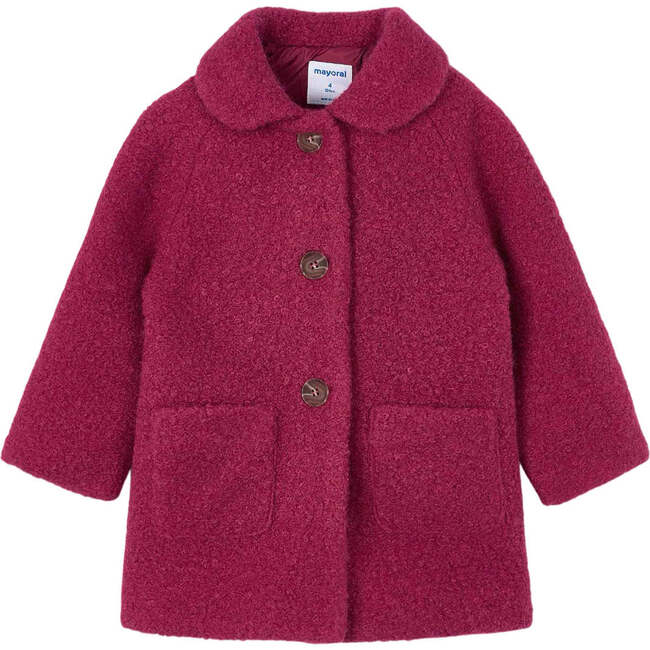 Girl Terry Coat, Cherry