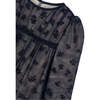 Girl Tulle Dress, Navy - Dresses - 3