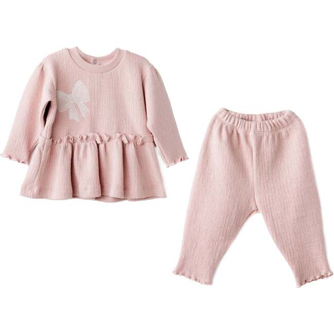 Sweet Peony Ruffle Set, Pink