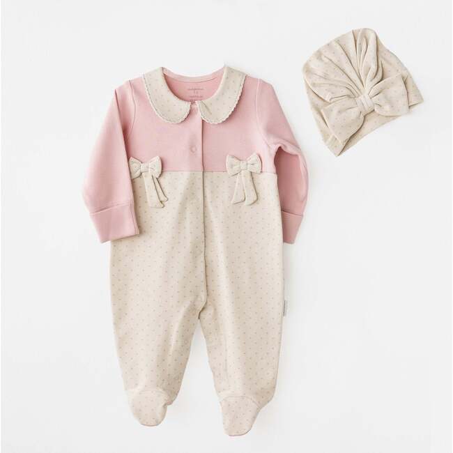 Sweet Bow Baby Set, Pink