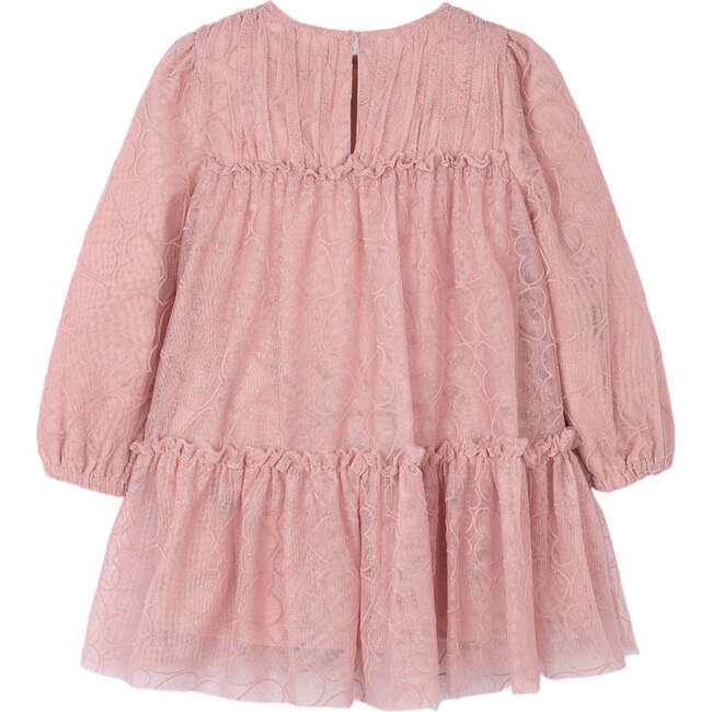 Girl Tulle Dress, Pink - Dresses - 6